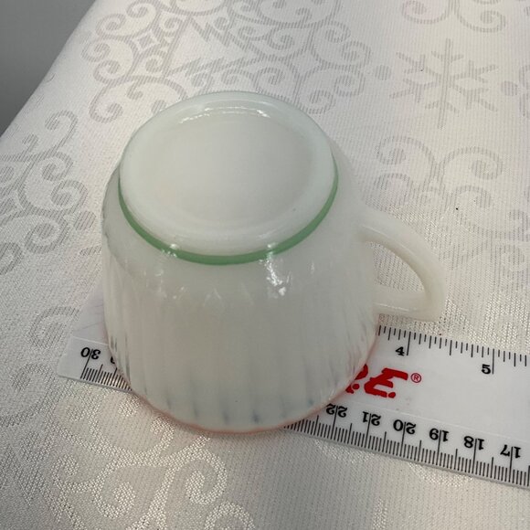 MacBeth-Evans Monax Petalware cup and saucer Rainbow - Picture 4 of 7